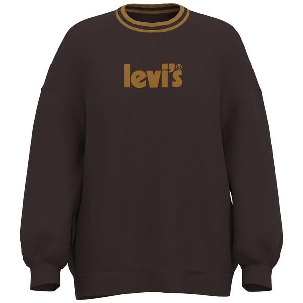 Levi's Graphic Prism Crew Crew Fuzzy Poster Lo Brown M A0888-0050 M фото