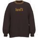 Levi's Graphic Prism Crew Crew Fuzzy Poster Lo Brown XXS A0888-0050 XXS фото