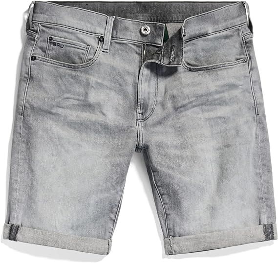 Мужские джинсовые шорты G-Star RAW 3301 Slim Short Elto black superstretch, 31 8719772866432 фото