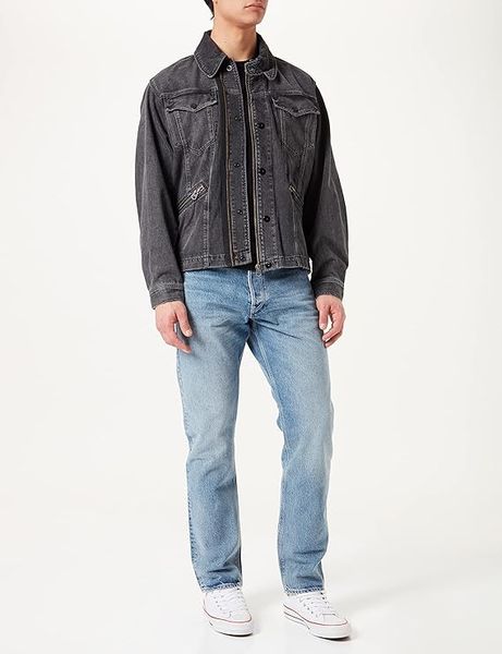 Джинсовка мужская G-Star RAW Flight combat jacket Relz black denim o, M 8719772905643 фото