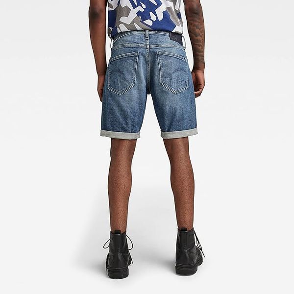 Мужские джинсовые шорты G-Star RAW 3301 Slim Short Heavy elto pure superstretch, 33 8719772866005 фото