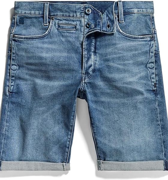 Чоловічі джинсові шорти G-Star RAW D-Staq 3D short Elto pure stretch denim, 30 8719772866876 фото