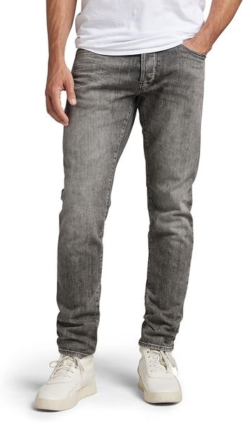 Чоловічі джинси G-Star RAW 3301 Slim Burten black stretch denim, 32/29 8719772495694 фото